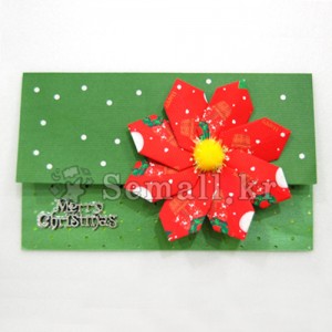 크리스마스 눈꽃송이 카드   (IU317)