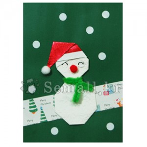 크리스마스 눈사람 카드   (IU318)